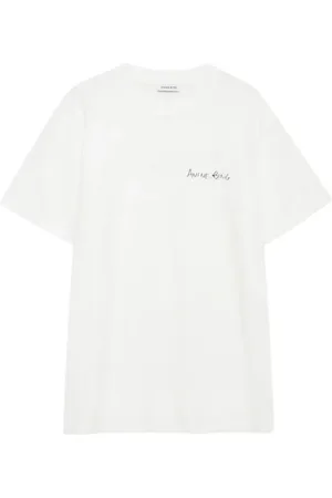 ANINE BING Koszulki, Kobieta, Biały, M, T-shirt z krótkim rękawem Walker Lyrics