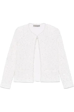D.EXTERIOR Kurtki, Kobieta, Biały, M, Elegancka Bianco Kurtka wierzchnia