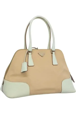 Prada Pre-owned, Kobieta, Beżowy, ONE SIZE, Skóra, Pre-owned Canvas handbags