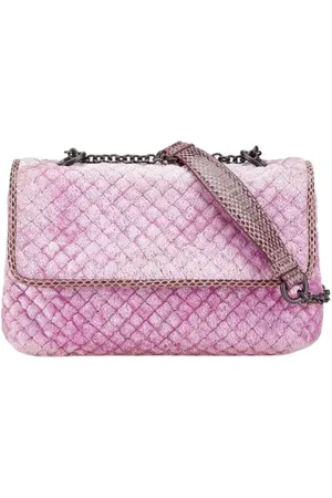 Bottega Veneta Pre-owned, Kobieta, Różowy, ONE SIZE, Pre-owned Fabric crossbody-bags