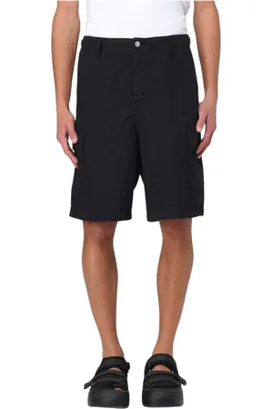 Carhartt Szorty, Mężczyzna, Czarny, W31, Czarne Szorty Cargo Stylowy Dodatek