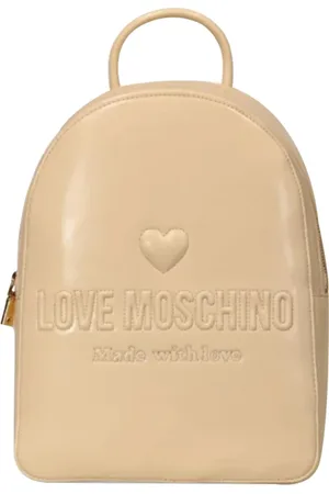 Moschino Torebki, Kobieta, Beżowy, ONE SIZE, Ivory Plecak Elegancki Styl Funkcjonalność