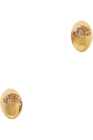 Elisabetta Franchi Akcesoria, Kobieta, Żółty, ONE SIZE, Kryształowe Kolczyki