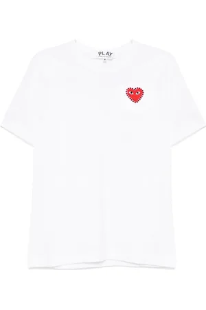 Comme des Garçons Koszulki, Kobieta, Biały, S, Stylowe Koszulki i Pola