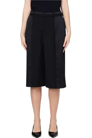 MEIMEIJ Szorty, Kobieta, Czarny, S, Czarne Spodnie Culottes