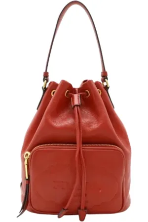Prada Pre-owned, Kobieta, Czerwony, ONE SIZE, Skóra, Pre-owned Leather prada-bags