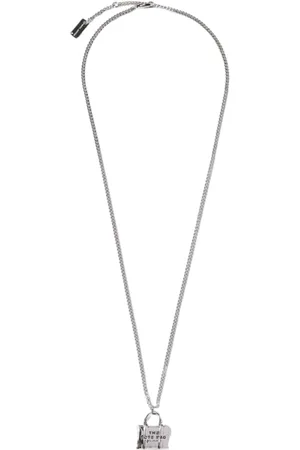 Marc Jacobs Akcesoria, Kobieta, Szary, ONE SIZE, Charm Necklace Jewel Woman Silver