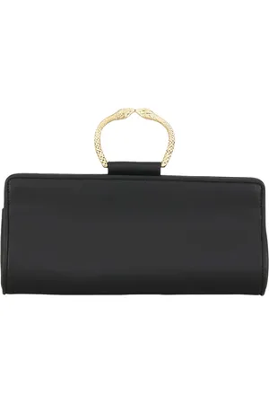 Aldo tramontano Torebki, Kobieta, Czarny, ONE SIZE, Maxi Skórzana Clutch z Zdejmowanym Paskiem