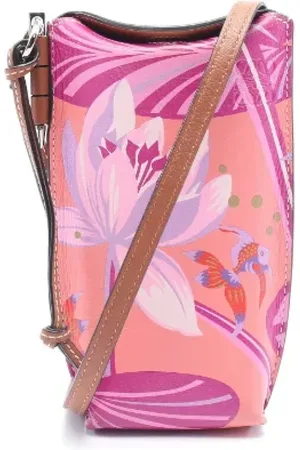 Loewe Pre-owned, Kobieta, Fioletowy, ONE SIZE, Skóra, Pre-owned skórzane torby na ramię