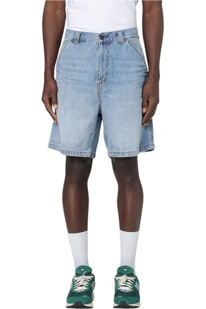 Carhartt Szorty, Mężczyzna, Niebieski, L, Denim, Niebieskie Casual Tailored Shorts