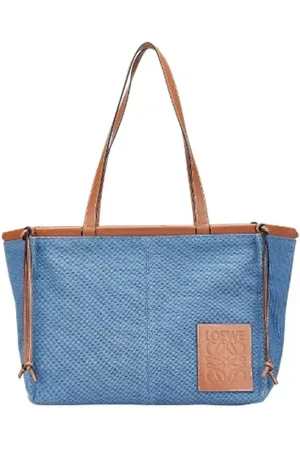 Loewe Pre-owned, Kobieta, Niebieski, ONE SIZE, Skóra, Pre-owned Canvas handbags