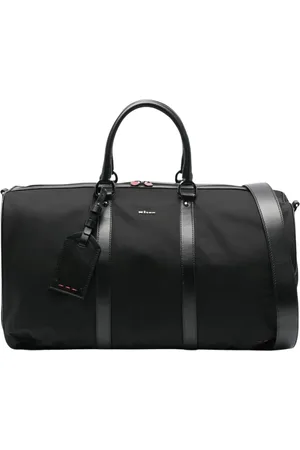 Kiton Torebki, unisex, Czarny, ONE SIZE, Nylon, Czarna Torba Podróżna