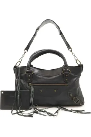 Balenciaga Pre-owned, Kobieta, Czarny, ONE SIZE, Len, Pre-owned Leather balenciaga-bags
