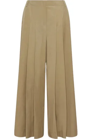 MARELLA Spodnie, Kobieta, brązowy, S, Bawełna, Spodnie Levantina Wide Leg