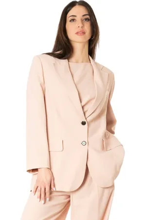 LIVIANA CONTI Kurtki, Kobieta, Beżowy, S, Poliester, Oversize Blezer w Kolorze Phard