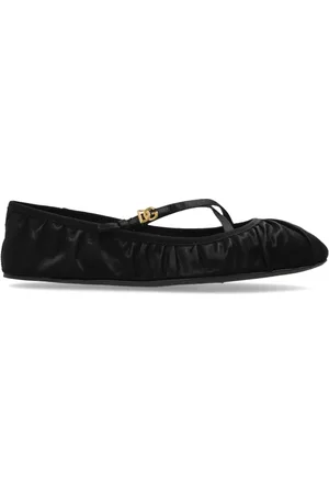 Dolce & Gabbana Buty, Kobieta, Czarny, 37 1/2 EU, Satynowe baleriny