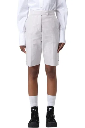 Thom Browne Szorty, Kobieta, Biały, XS, Czerwone Spodenki w Paski