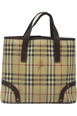 Burberry Pre-owned, Kobieta, Beżowy, ONE SIZE, Skóra, Pre-owned Skórzane torebki