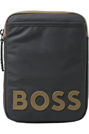 HUGO BOSS Torebki, Mężczyzna, Szary, ONE SIZE, Szara Podróżna Torba na Ramię