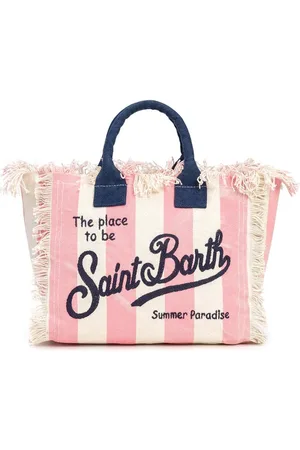 MC2 SAINT BARTH Torebki, Kobieta, Wielobarwność, ONE SIZE, Bawełna, Torba Plażowa Colette z Frędzlami