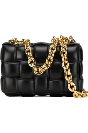 Bottega Veneta Pre-owned, Kobieta, Czarny, ONE SIZE, Skóra, Pre-owned skórzane torby na ramię