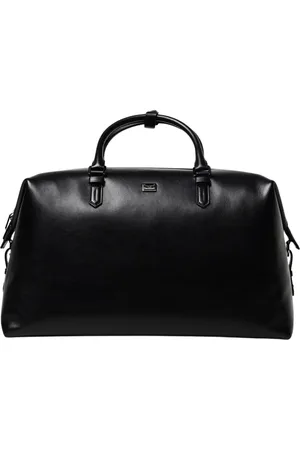 Dolce & Gabbana Torebki, Kobieta, Czarny, ONE SIZE, Elegancka Skórzana Torba Podróżna