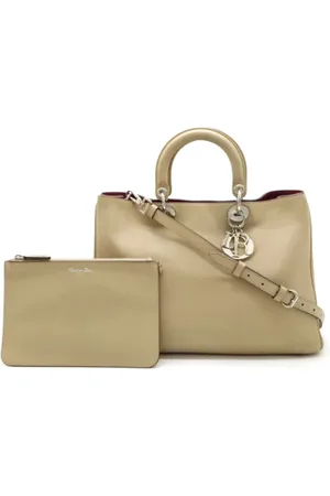 Dior Pre-owned, Kobieta, Beżowy, ONE SIZE, Skóra, Pre-owned Leather dior-bags