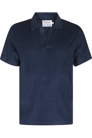 MC2 SAINT BARTH Koszulki, Mężczyzna, Niebieski, M, Niebieski Bawełniany Polo z Gąbki