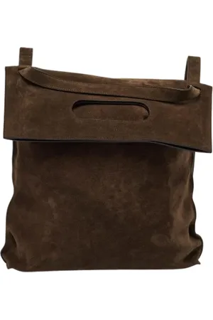Tom Ford Pre-owned, Kobieta, brązowy, ONE SIZE, Zamsz, Pre-owned Suede backpacks
