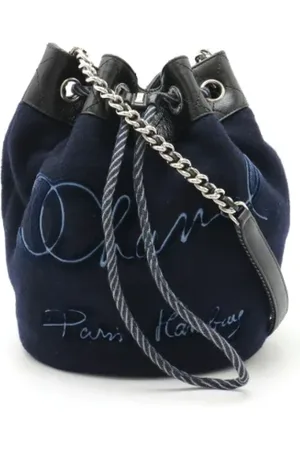 CHANEL Pre-owned, Kobieta, Czarny, ONE SIZE, Wełna, Pre-owned Canvas chanel-bags