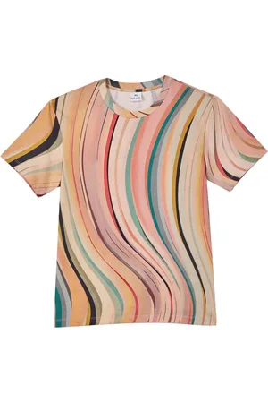 Paul Smith Koszulki, Kobieta, Wielobarwność, S, T-shirt z nadrukiem Swirl z krótkim rękawem