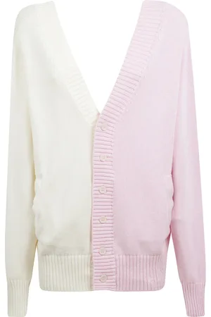 Fiorucci Swetry, Kobieta, Wielobarwność, M, Dwukolorowy Kardigan z Detalami Guzikowymi
