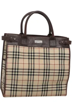 Burberry Pre-owned, Kobieta, Beżowy, ONE SIZE, Skóra, Pre-owned Canvas handbags