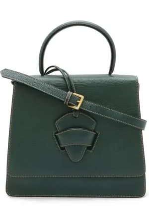 Loewe Pre-owned, Kobieta, Zielony, ONE SIZE, Skóra, Pre-owned Skórzane torebki