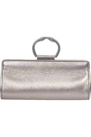 Aldo tramontano Torebki, Kobieta, Szary, ONE SIZE, Elegancka torba skórzana z rękojeścią węża