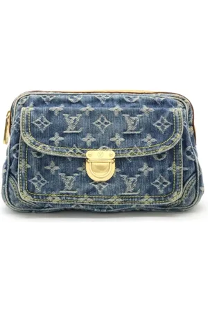 LOUIS VUITTON Pre-owned, Kobieta, Niebieski, ONE SIZE, Denim, Pre-owned płócienne torby Louis Vuitton