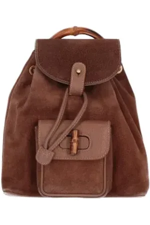 Gucci Pre-owned, Kobieta, brązowy, ONE SIZE, Zamsz, Pre-owned Leather gucci-bags