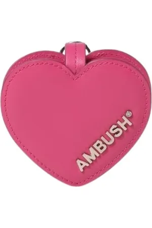 AMBUSH Akcesoria, unisex, Fioletowy, ONE SIZE, Serce Skórzany Brelok