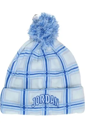 Jordan Akcesoria, Kobieta, Wielobarwność, ONE SIZE, Wakacyjny Plaid Pom Beanie