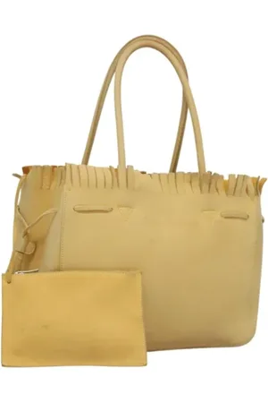 Salvatore Ferragamo Pre-owned, Kobieta, Żółty, ONE SIZE, Zamsz, Pre-owned Suede handbags