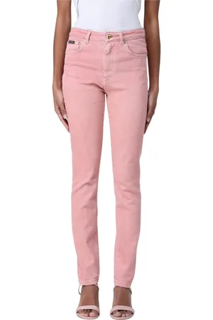 Dolce & Gabbana Jeansy, Kobieta, Różowy, S, Różowe Straight Leg Jeansy