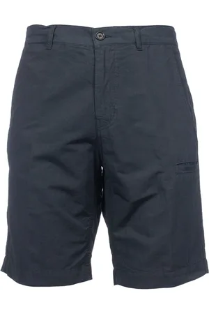 Aspesi Szorty, Mężczyzna, Niebieski, S, Bawełna, Bermudy z bawełny i lnu Slim Fit
