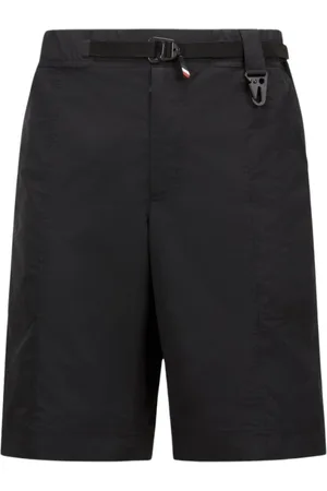 Moncler Szorty, Mężczyzna, Czarny, XL, Czarne Techniczne Krótkie Spodenki