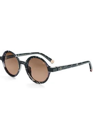 Etnia Barcelona Akcesoria, unisex, Czarny, ONE SIZE, Okulary Sferyczne Sagrera z różowymi soczewkami