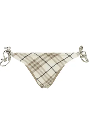 Burberry Stroje kąpielowe, Kobieta, Beżowy, M, Hipster Bikini z Wiązaniem boków