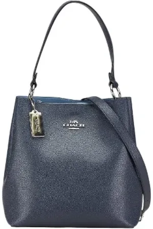 Coach Pre-owned, Kobieta, Niebieski, ONE SIZE, Pre-owned Skórzane torebki