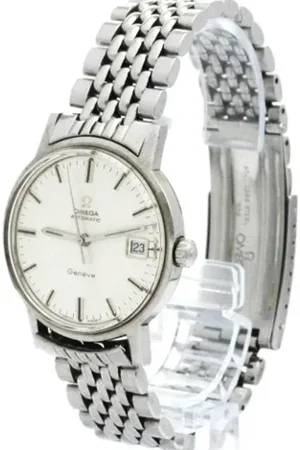 Omega Pre-owned, Mężczyzna, Szary, ONE SIZE, Pre-owned Stainless Steel watches