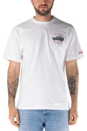 MC2 SAINT BARTH Koszulki, Mężczyzna, Biały, L, Elegancka Koszulka Męska