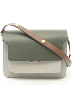 Marni Pre-owned, Kobieta, Szary, ONE SIZE, Skóra, Pre-owned skórzane torby na ramię