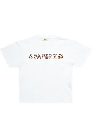 A PAPER KID Koszulki, Mężczyzna, Biały, L, Logo Unisex T-Shirt